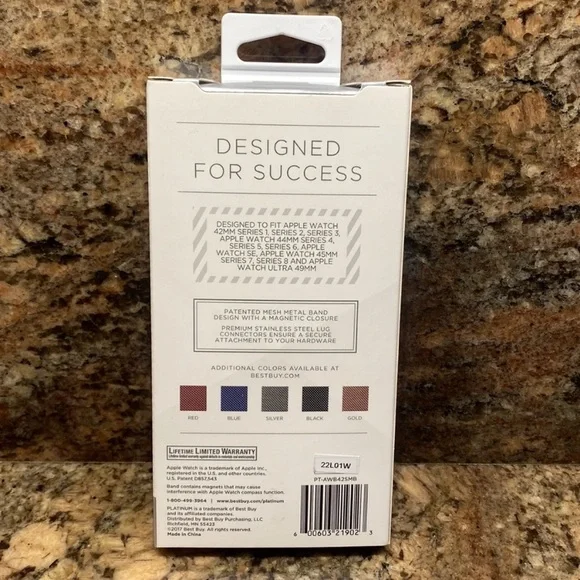 Magnetic Mesh Band, Silver, for Apple Watch by PLATINUM, in Box-NWT, Great Gift! - Picture 8 of 9